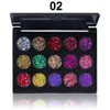 ￖgon Shadow 15 Colors Diamond Sequin Eyeshadow PaletteglitterGlitter Powder High Gloss Glitter Eeyeshadow