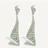 Stud Gem039S Ballet 925 Sterling Silver Gemstone Earrings 8 10CT Natural Peridot Drop Fine Jewelry for Women Party 2210222212412