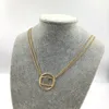 Designer Chain Valentijnsdag Geschenk ketting Dames Stijlvolle ketens Trend All Match Temperament mannen en vrouwen Paar kettingen D22102201JX