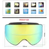 Lunettes de ski Goggs Hommes Femmes Lunettes de Snowboard pour Protection UV400 Neige Masque Anti-buée Lunettes L221022