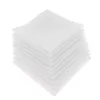 10x plat controle vierkante witte katoenen zakdoeken heren zakdoeken 11x11 '' J220816