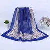 7575Cm Fiori stile russo Sciarpa quadrata Fazzoletto piccolo Sciarpa hijab Babushka Testa sciarpe Lady Fascia Bandana J220816