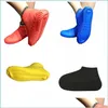 Couvre-pluie Sile Chaussure imperméable ER Fit Saison des pluies Chaussures antidérapantes imperméables ERS Couvre-chaussures d'extérieur Mit Couleur 7 5Pd E1 Drop Delivery Dhouj