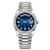 relógio de diamante relógio feminino clássico 41mm calendário duplo automático daydate relógios de fivela dobrável 904L aço inoxidável ouro relógio de pulso luminoso rxl à prova d'água