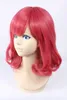 Fashion new Anime cosplay Short crimp Powdered adduction wig