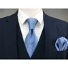 Colorful Party Men Ties Pocket Square Set Silk Fashion Bands For Accessories Wedding Brand New J220816