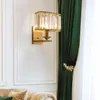 Wall Lamps Crystal Deco Lights Nordic Lamp LED Modern Copper Wandlamp Stair Bedroom Light Fixtures Creative Beside Sconce