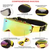 Ski Goggles Goggs Men Kobiety Snowboard okulary do ochrony UV400 Snow Snow Maska Ing Eyewear L221022