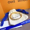 Nowy styl Bracelets Kobiety Biez Biezienie Luksusowa projektant biżuterii 18K Gold Splated Stael Wedding Wedding Miłośnicy Prezent Banless W3029321