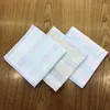 12x Pure Cotton Plaid Handkerchiefs Washable Hanky Party Hankie Towel Lot J220816