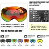 Ski Goggles LOC Glasses Doub Layers UV400 Anti-fog Goggs Snow ing Snowboard Motocross Masks or Eyewear L221022
