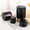 Storage Bottles 1PC 5ML-500ML Dark Brown Glass Refillable Bottle Travel Face Cream Jar Cosmetic Box Thermostability Empty Tight Waist