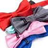 Conjunto de pajarita para hombre Sólido Punto de plata Corbatas de mariposa de moda para hombre Pañuelo Fiesta Hombre Regalo Corbata Accesorios de boda Bowtie J220816