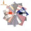 2424 Gloednieuwe Mens Fashion Linen Striped Pocket Squares For Men Handkerchief Wedding Vintage Check Suits Pocket zakdoeken handdoek J220816