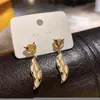 Boucles d'oreilles WYBU 925 Silver Needle Simple Opal 2022 pour les femmes Tempérament coréen Géométrique Carré Diamant Charme