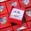 Anéis de casamento anéis de casamento 15 papes/conjunto Sie cor de zircão dourado para homens Presente de engajamento para mulheres Aberto Jóias ajustáveis ​​Ringsw dhtwn