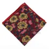 Vintage bloemen mooie cartoon vogel zakdoek katoen 24 cm vrouwen mannen bruiloft roze black pocket cadeaupak accessoire j220816