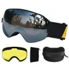 Skidglasögon loc anti-dimma Goggs UV400 glasögon tvivellager i snowboard snöögon med en ljusare NS L221022