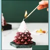 Christmas Decorations Christmas Tree Shape Scented Candle Holiday Celebration Candles Ice Creative New Year Gifts T9I00564 Drop Deli Dhujh