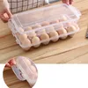Opslagflessen 10/15/24 roosters eierbak met deksel keuken koelkastrek dozen koelkast organizer
