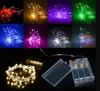 AAバッテリーパワーLED文字列操作LED銅シルバーワイヤーフェアリーライトストリング50LEDS 5Mクリスマスクリスマスホームパーティーデコレーションシードランプ屋外