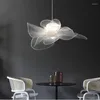 Avizeler Nordic Lighting Modern Minimalist Sıcak Romantik Restoran Giyim Mağazası Yatak Odası Kız Ins Rüzgar Net Kırmızı Avize