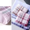 5 PCSPARTY vierkante plaid streep zakdoek mannen klassieke vintage pocket hanky pocket squaretowel voor bruiloftsfeest 3838 cm willekeurige j220816