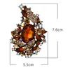 Brooches EASYA 2022 Fashion Luxury Classic Women's Jewelry Accessories Party Wedding Dresses Large Crystal Charm Brooch