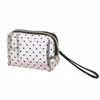 Storage Bags Flocking Love Mesh Yarn Women's Cosmetic Bag Zipper Toiletries Organizer Travel Makeup Multifunction Make Up Pouch