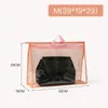 Sac à main anti-poussière transparent, organisateur de rangement pour placard suspendu, fermeture éclair et poignée, sac de rangement pour sacs à main, 5 tailles