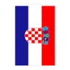 Croatie String Flag 14x21cm Qatar Coupe du monde 32 drapeaux de chaîne country suspendus Mini bannière pour la décoration intérieure en plein air