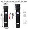 Ultra Bright Rechargeable LED-ficklampa XML T6 LED-lampvattentät fackla Zoombar multifunktion USB-laddning