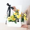 Confezione regalo 1 pezzo di alta qualità portatile scatola di fiori grande fiorista confezione pieghevole disposizione vaso decorazioni per matrimoni sacchetti di carta