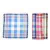 12 Piece Women Handkerchiefs Check Pattern Square Gift Set 28x29cm J220816