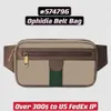 Ophidia Belt Bag 574796 unisex vrouwen mannen vintage taille bumbag met groene rode strip en dubbele letterhardware238i