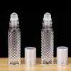 100pcs 10ml kaymaz silindir topu şişeler boş cam esansiyel yağ şişeleri şişeler örnek konteyner