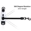 Dog Collars 50/20KG Dogs Walking Leash Retractable Pet With Night Light Traction Rope Black Portable Lead 5/3 Meter