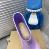 2022 Femmes Rain Rubber Boots Fashion Beauty Geary Chaussures Rubber Sole Plateforme imperméable Boot de cheville PVC VAMP avec boîte