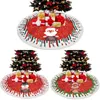 78cm Round Christmas Tree Skirts Flannel Mat Carpet Decorative Pad for Festival Xmas decoration RRB16585