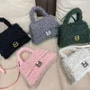 مصمم Womens Clut Acags Fashion Terry Handbags Lady Wool Mini Counter Bag Classic Pattern Handbag Women Wallets 25cm