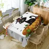 Table Cloth Halloween Pumpkin Print Polyester Rectangle Funny Tablecloth Living Room Decorative Dining TV Cabinet Cover