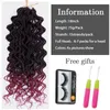 Wavy Senegalese Twist Crochet Hair Braids 18 inch Curly Twist Crochet Hair Braids Wavy Ends Synthetic Hair Extensions For Black Women BS32