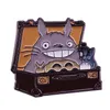 Studio Ghibli My Neighboro Totoro esmalte Coleção de pinos de anime filme broche florestal espírito gato ônibus catbus ramen samurai robot badge8289683