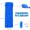 Outdoor Pads Waterproof Camping Sleeping Pad Inflatable Air Mattresses Mat Furniture Bed Ultralight Cushion Pillow Hiking Trekking 221021