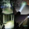 Lampes de poche torches Portable T6 tactique militaire LED 980000LM Zoomable 5 modes sans batterie extérieur puissant Rechargeable