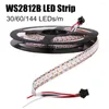 Şeritler DC5V WS2812B LED şerit 1m/3m/5m 30/60/144 piksel/LEDS/m Smart Pixel WS2812 IC; IP30 IP65 Deam Renk Işığı