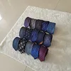 Mens Silk Neck Ties kinny Slim Narrow Polka Dotted letter Jacquard Woven Neckties Hand Made In Many Styles with box