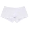 Sous-vêtements hommes sous-vêtements glace soie respirant Boxer été garçons Sexy hommes séchage rapide maille mâle culotte