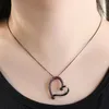 Naszyjniki wisiorek Funmode urok Urocza biżuteria do układania sercowego dla kobiet dziewczyna hurtowa fn55