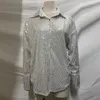 Kvinnor BLOUSES 2022 SPRING Fashion Sequin Blusa Skjortor Kvinnor Långärmad sexig festklubb Y2K Vintage Top Woman Loose Blusa kläder